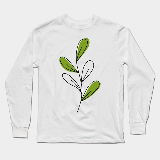 Simple cute leaf Long Sleeve T-Shirt by salimax